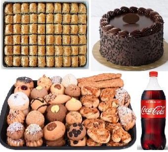 Ekonomik Dev Paket: Pasta Baklava Kuru Pasta ve 1 Litre Kola Fırsatı
